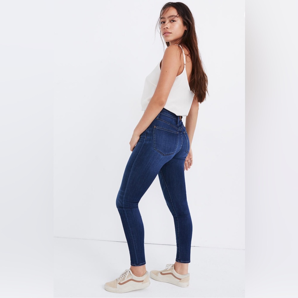 Madewell Petite Curvy High Rose Skinny Jeans